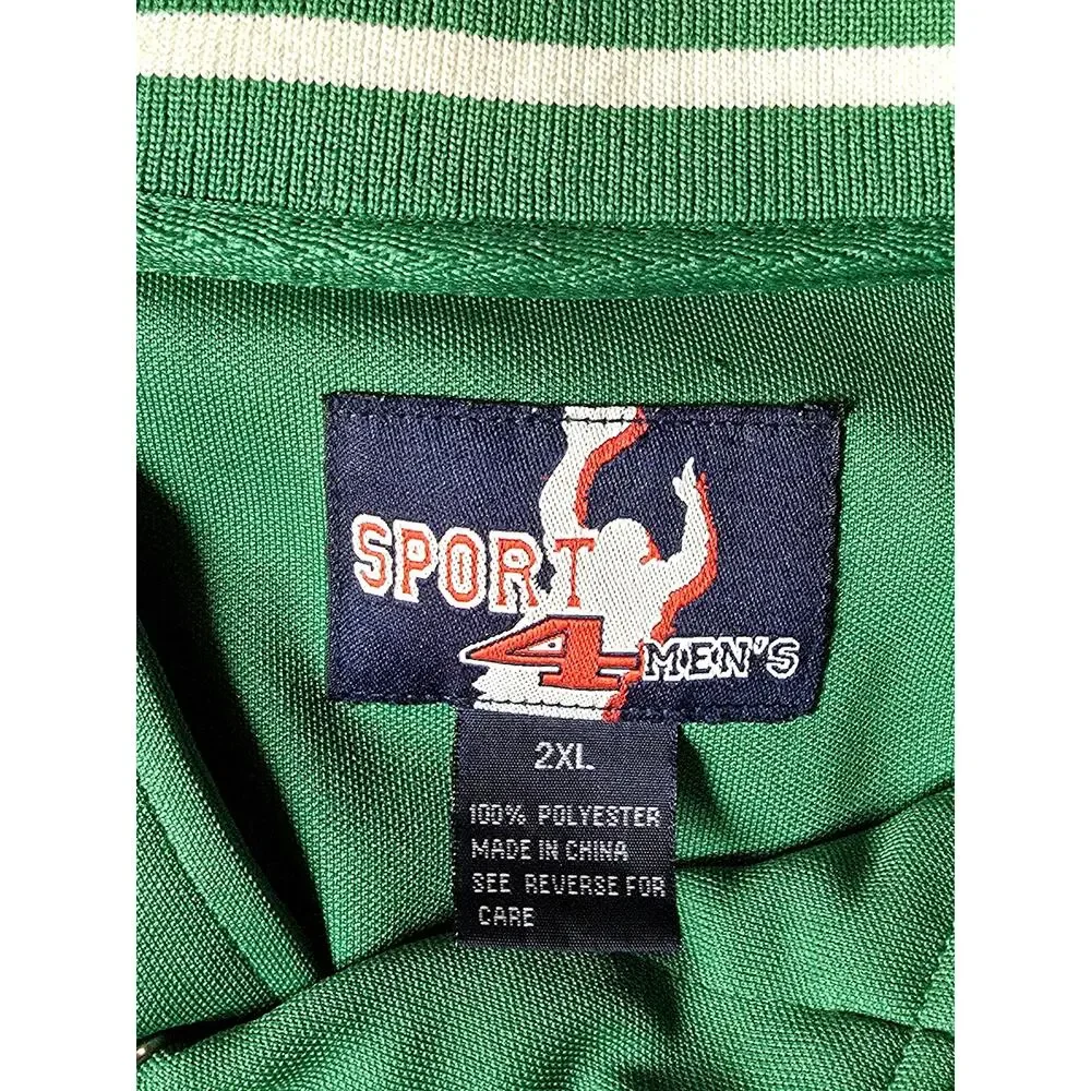 Sport 4 Mens Boston Celtics Jacket 2XL Green Warm Up Basketball NBA Streetwear